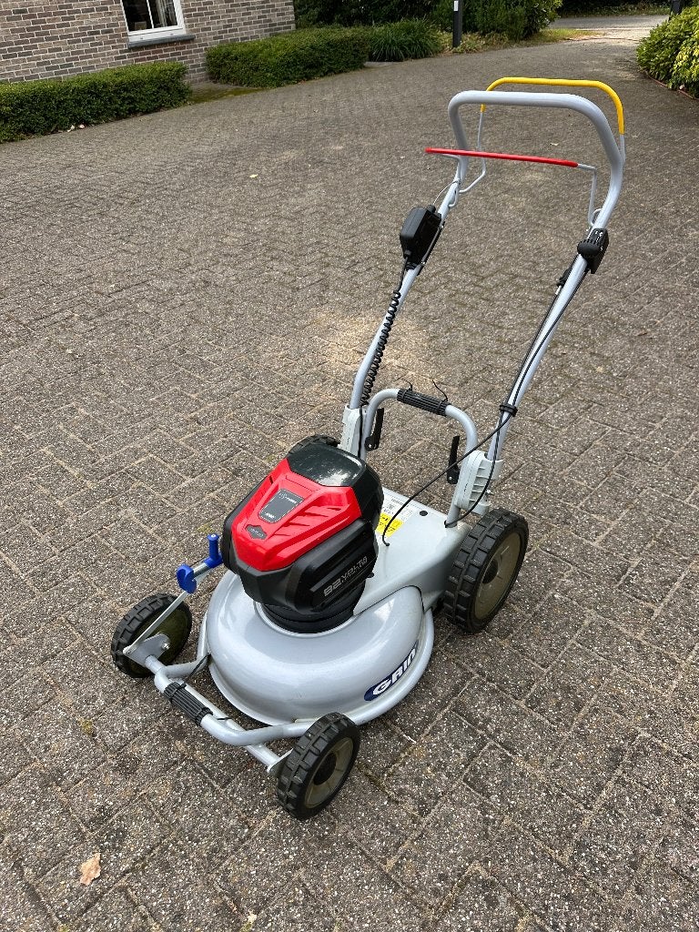 grasmachine GRIN BM46A-82V grasmaaier, Tuin en Terras, Grasmaaiers, Ophalen, Cirkelmaaier, Accu-grasmaaier, Zo goed als nieuw