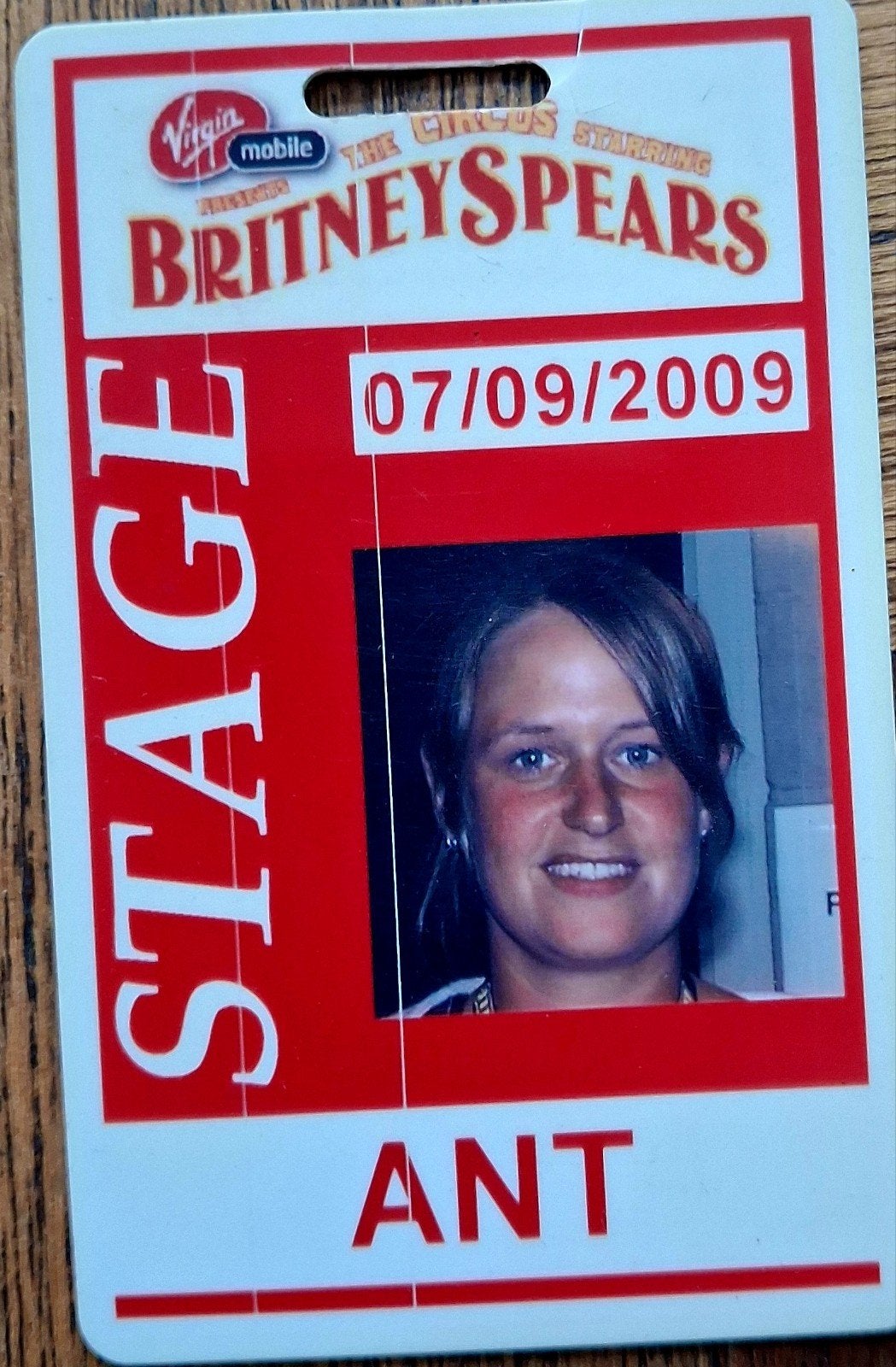 Britney Spears stagepass Circustour 2009, Ophalen of Verzenden, Gebruikt