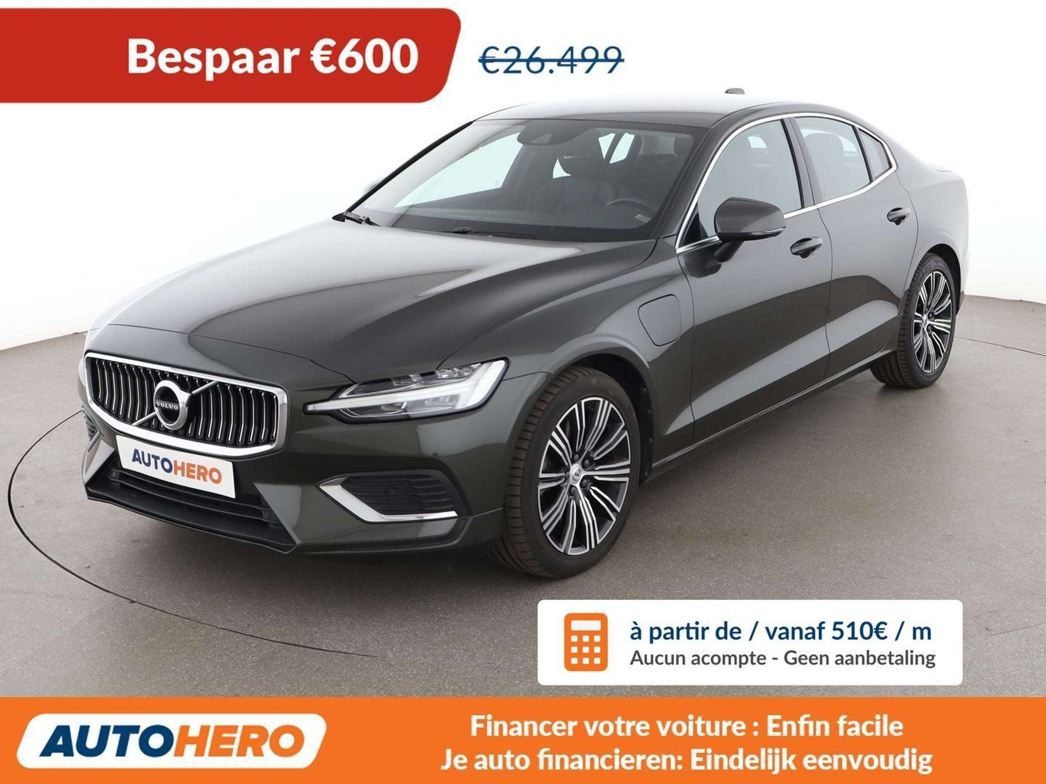 Volvo S60 2.0 T8 Plug-in Hybrid Inscription AWD, Autos, Cuir, Argent ou Gris, Achat, https://public.car-pass.be/vhr/e2c4ebc3-0625-4869-9e3c-d4bb7065439f