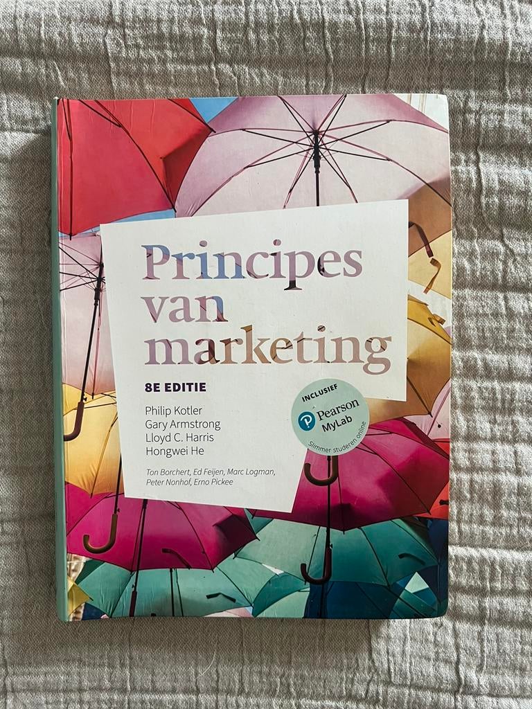 Principes van marketing, Boeken, Studieboeken en Cursussen, Ophalen of Verzenden, Zo goed als nieuw