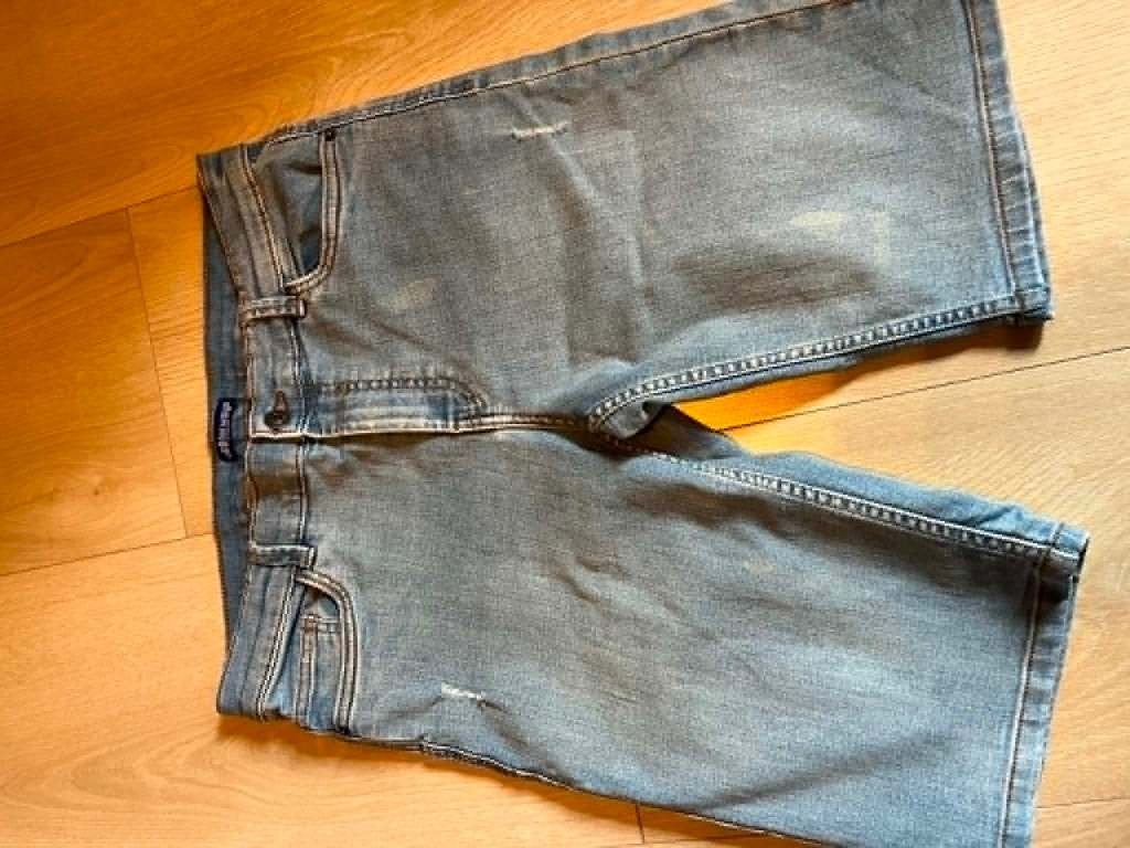 jeans short urban wave 1 76, Kinderen en Baby's, Broek, Urban wave, Ophalen of Verzenden, Zo goed als nieuw