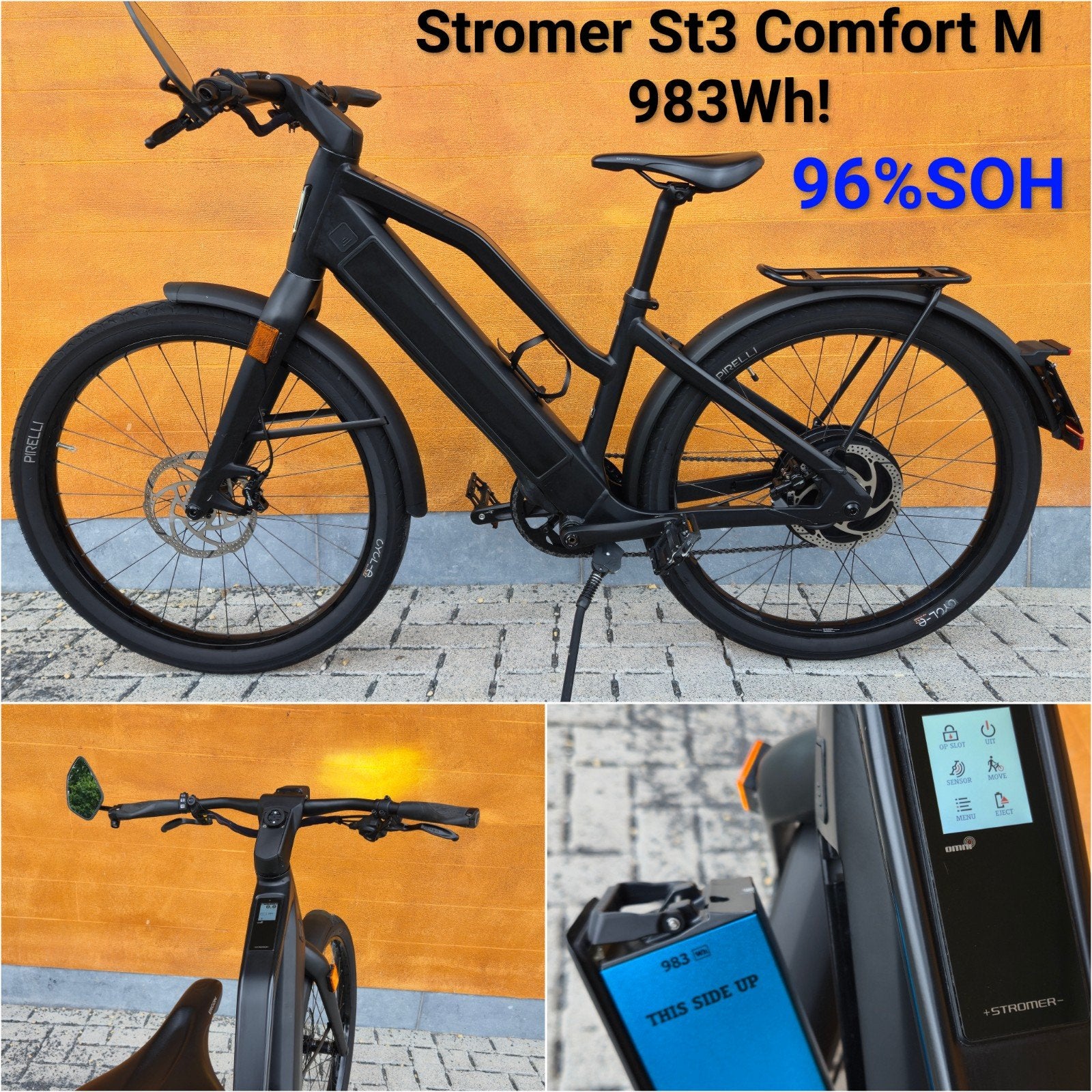 Stromer St3 Comfort Mixte Black M 983Wh 2021 speedpedelec, Fietsen en Brommers, Ophalen, Zo goed als nieuw, 47 tot 51 cm, Stromer