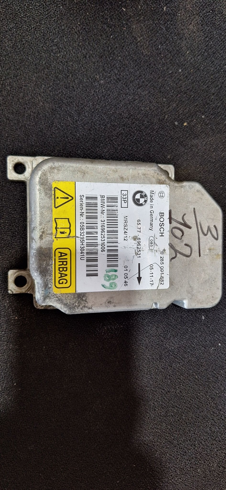 Originele Airbag Stuurmodule Computer BMW 3 Serie E46 X3 E83, -, Utilisé, -, -