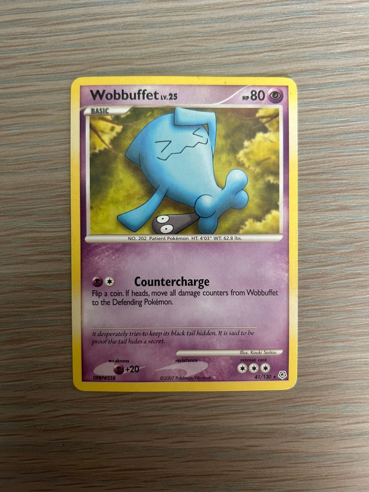 Zeldzame pokémon kaart: Wobbuffet lv.25, Hobby en Vrije tijd, Ophalen of Verzenden, Zo goed als nieuw, Losse kaart