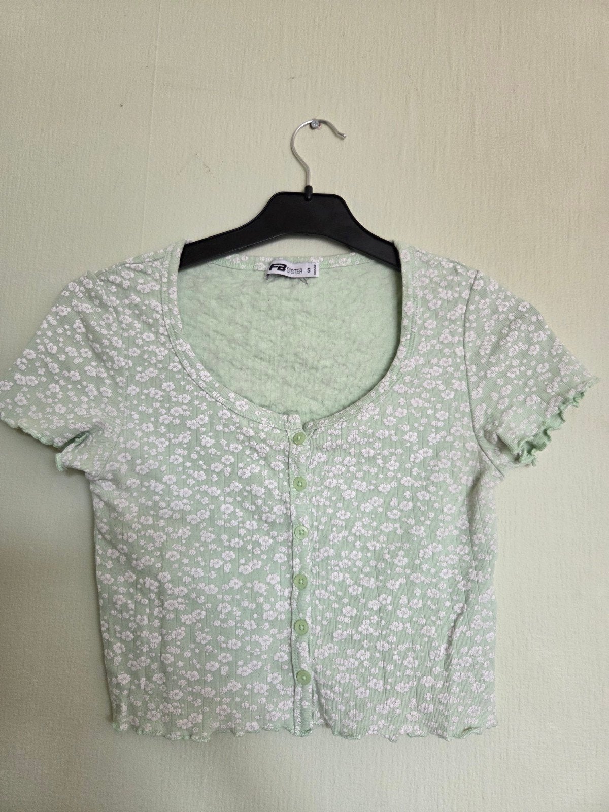 Crop top van FB Sister van New Yorker, lichtgroen, maat S, Kleding | Dames, T-shirts, FB Sister van New Yorker, Ophalen of Verzenden