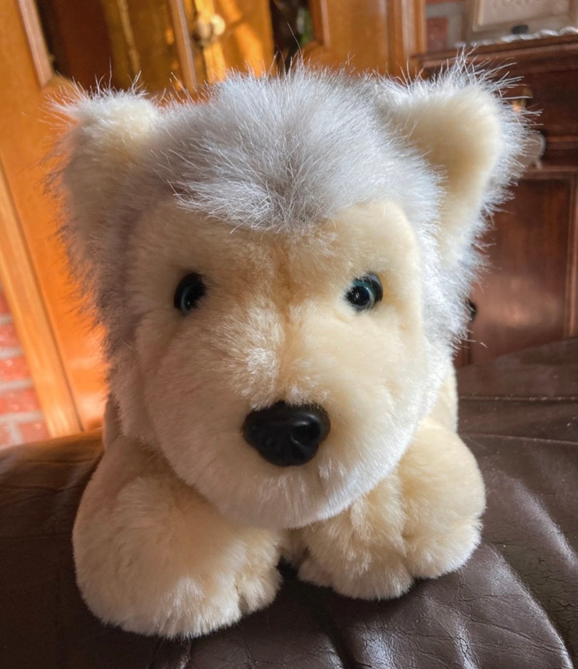 Chiot Husky câlin avec des balles à l'intérieur de 38 cm., Enlèvement ou Envoi, Comme neuf, Autres types