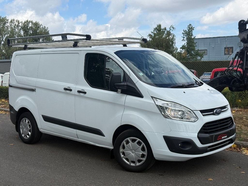 Ford Transit Custom 2.0 TDCi Euro6b Automaat | Incl.Keuring, Dealer onderhouden, Stof, Wit, Bedrijf