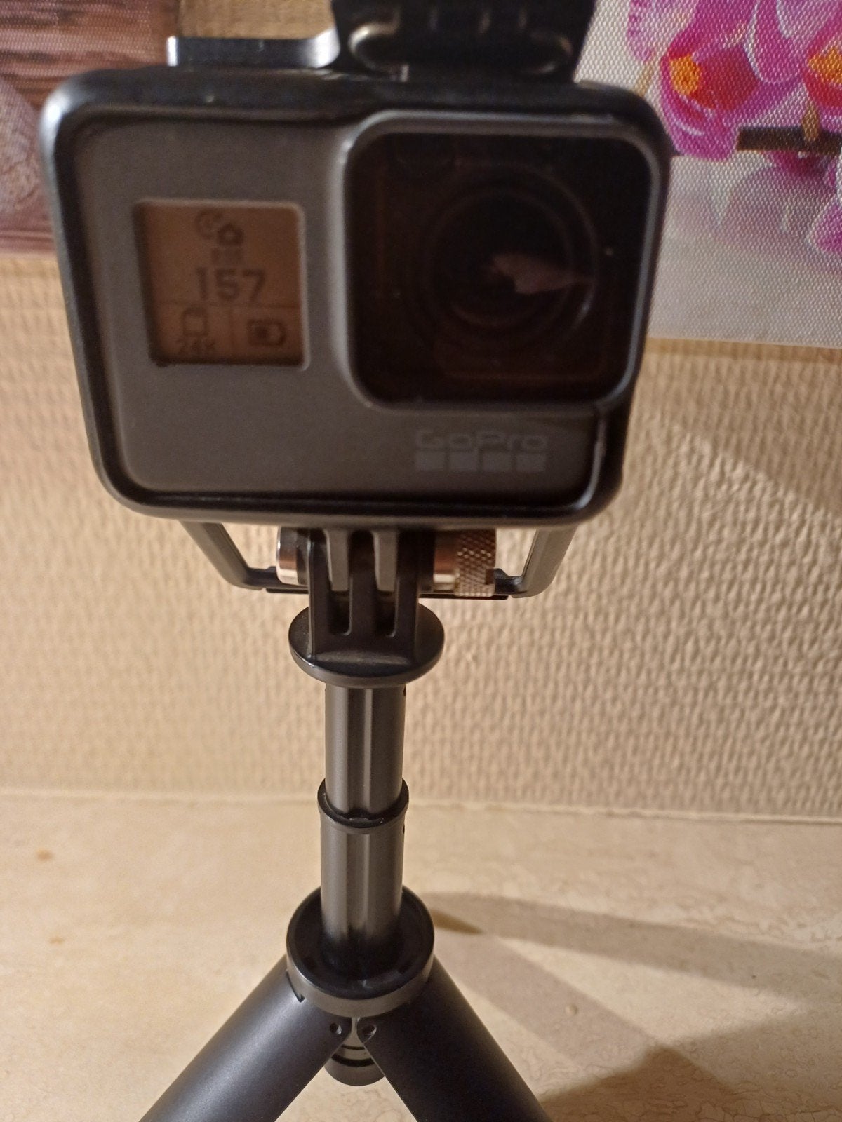 GO PRO op statief, Ophalen