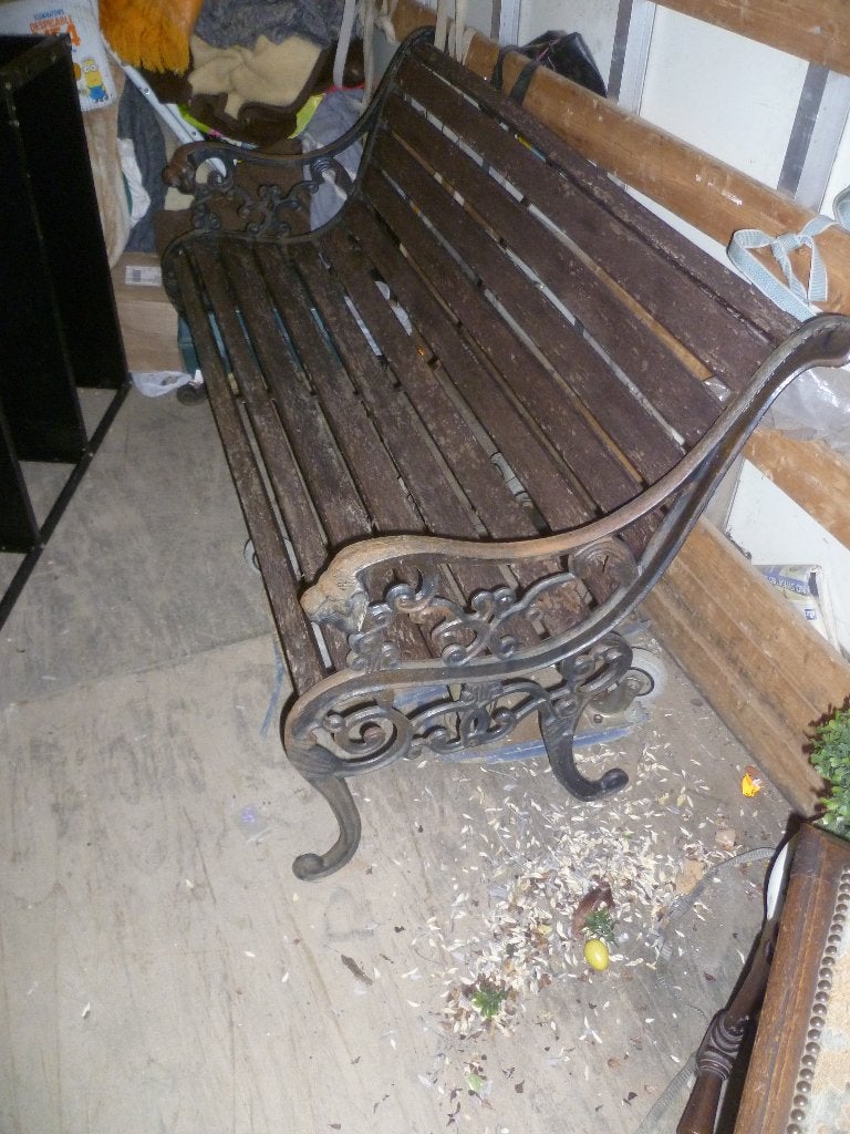 OUDE GIETIJZEREN TUINBANK, Ophalen