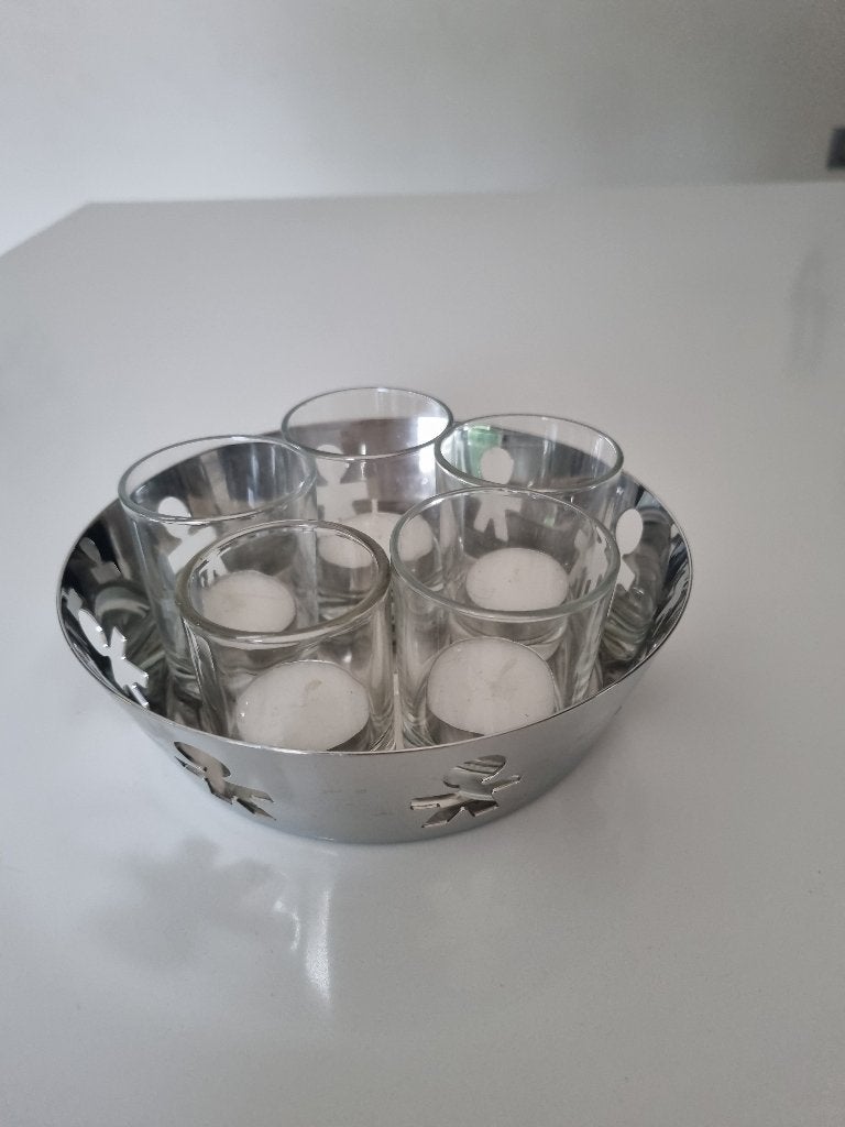 Mandje Alessi, Huis en Inrichting, Ophalen of Verzenden, Zo goed als nieuw, Zilver, Metaal