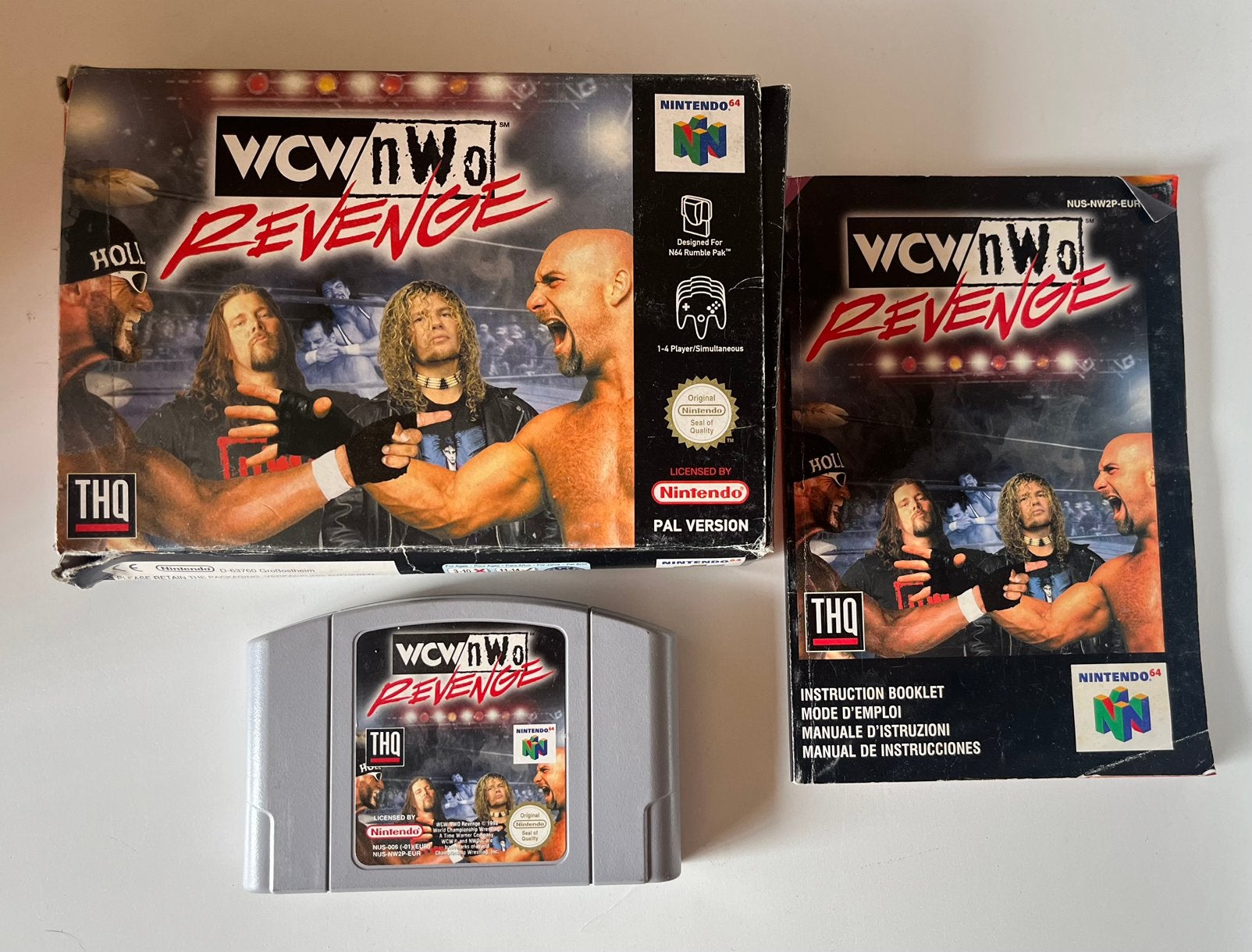 Wcw Now Revenge sur Nintendo 64, Consoles de jeu & Jeux vidéo, Jeux | Nintendo 64, Enlèvement, Comme neuf