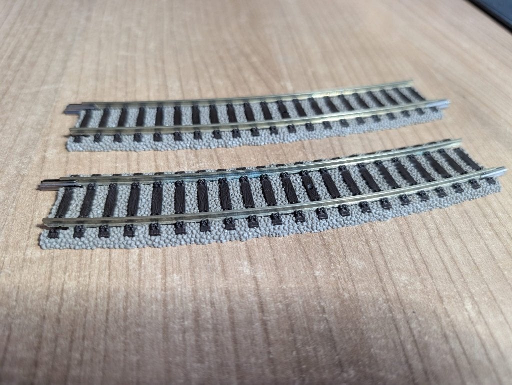 2 x Rail incurvé Fleischmann 6131 H0 483,5 mm, Hobby & Loisirs créatifs, Trains miniatures | HO, Comme neuf, Rails, Fleischmann