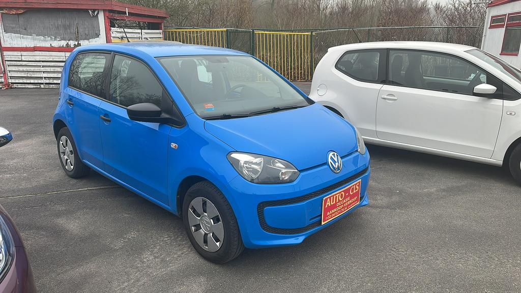 VOLKSWAGEN UP MANUEL 2014 123km, Auto's, Euro 5, Stof, Up!, Blauw