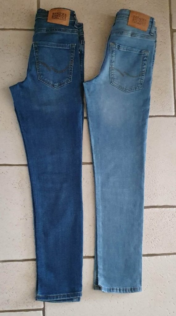 JACK & JONES SLIM GLENN 2 BROEKEN JEANS MAAT 146 (11 JAAR), Jack & jones, Zo goed als nieuw, Jongen, Ophalen