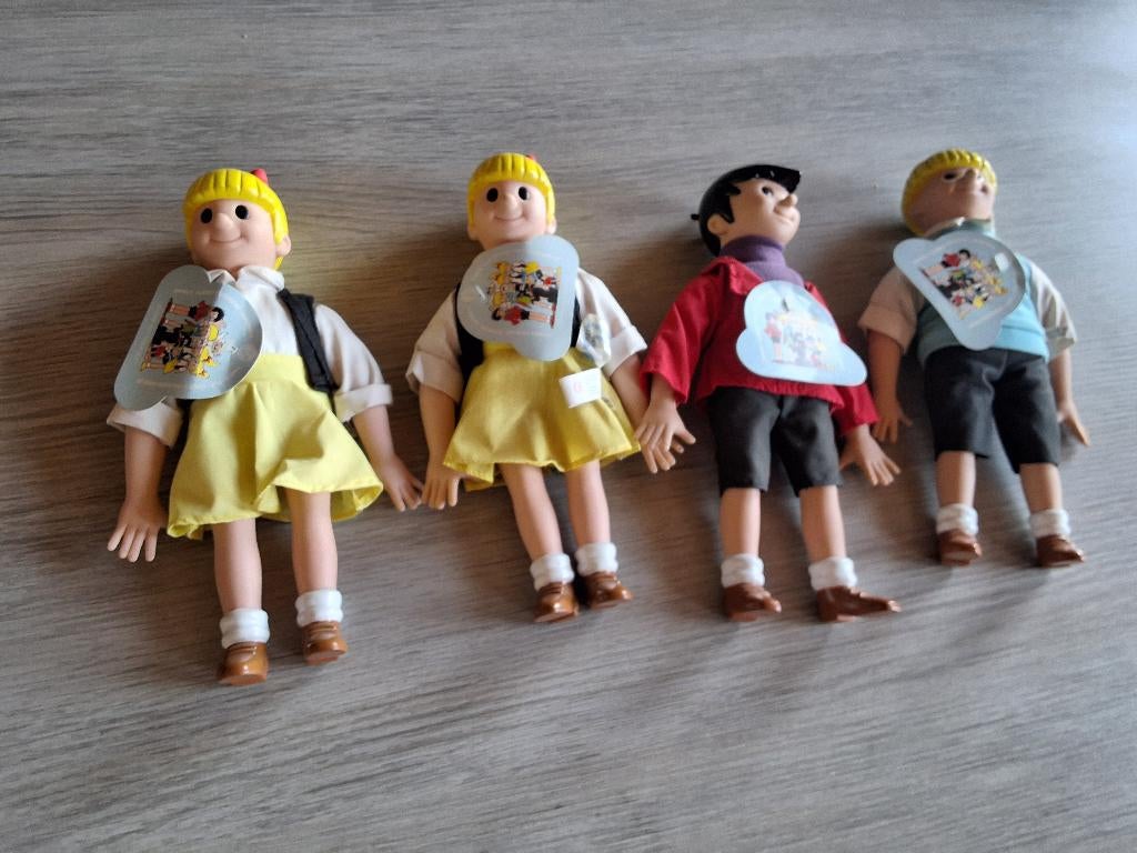 Oude set van bob- en bobette-figuren, Ophalen of Verzenden