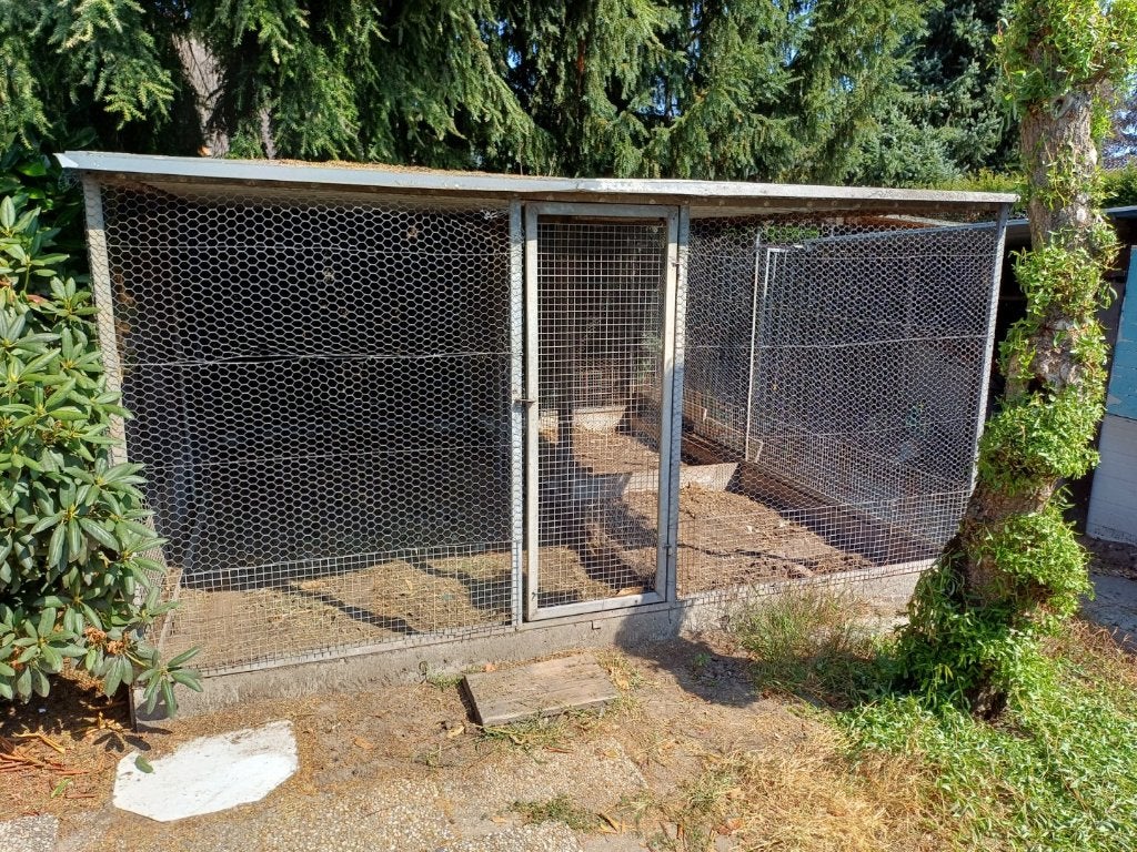 Metalen kippen ren en houten binnenhok, Ophalen, Gebruikt, Metaal, Overige typen