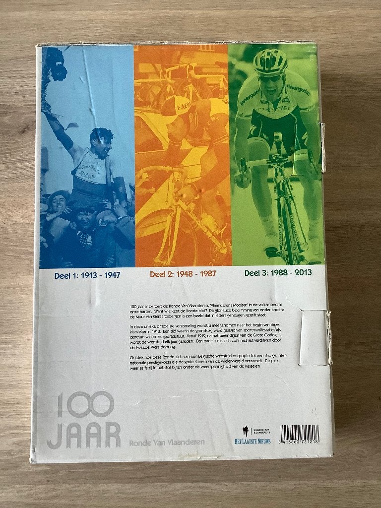 Boeken 100 jaar De Ronde van Vlaanderen, Boeken, Ophalen of Verzenden, Zo goed als nieuw, Diverse auteurs, Lopen en Fietsen