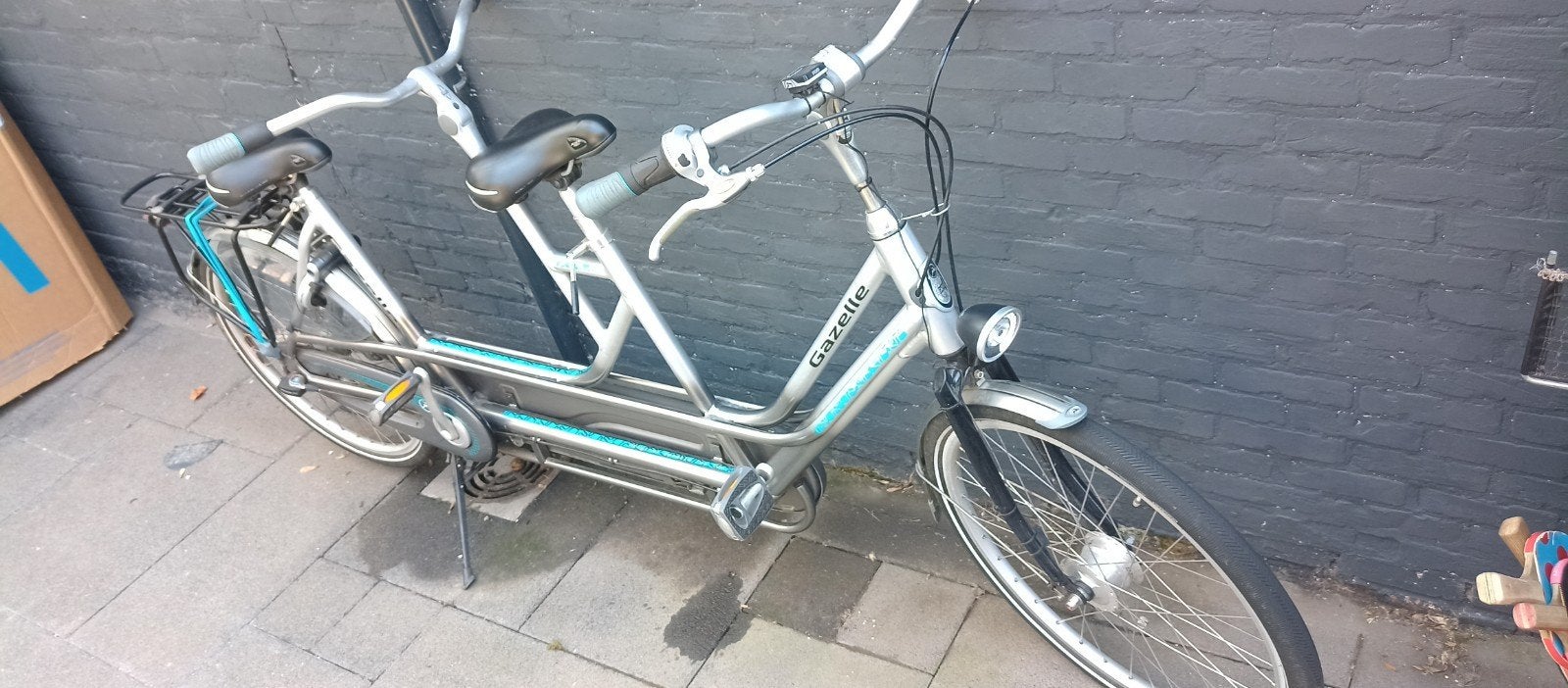 tandem gazelle, Vélos & Vélomoteurs, Vélos | Tandems, Enlèvement, Comme neuf, Moins de 10 vitesses, Frein sur jante