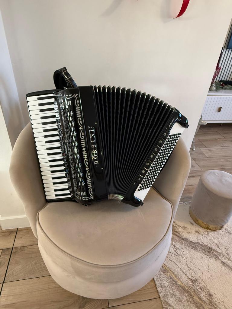 Accordeon Borsini Professional 2+2 Cassotto, Muziek en Instrumenten, Accordeons, Ophalen of Verzenden, Zo goed als nieuw