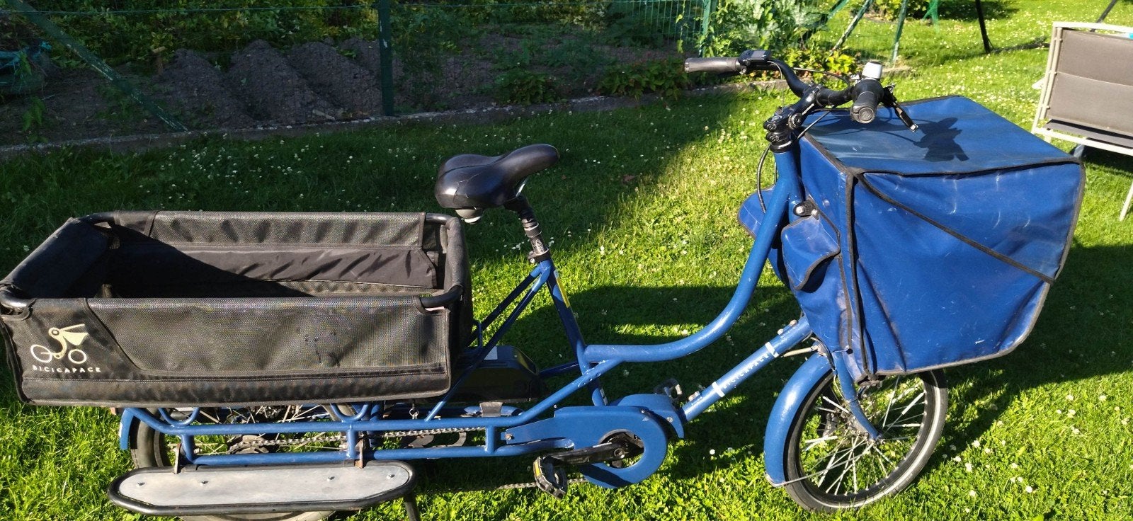Vélo cargo Bicicapace EJustLong 630Wh, Fietsen en Brommers, Fietsen | Bakfietsen, Elektrisch, 2 kinderen, Schijfrem, Ophalen