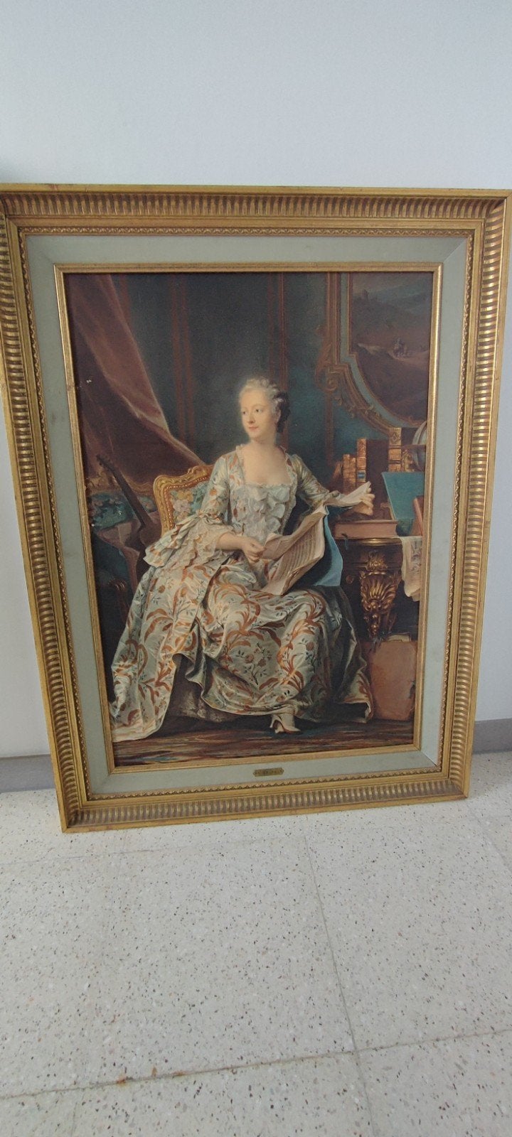 Maurice Quentin de la Tour, Naar pompadour, Antiek en Kunst, Ophalen of Verzenden, Gesigneerd, Olieverf, Doek