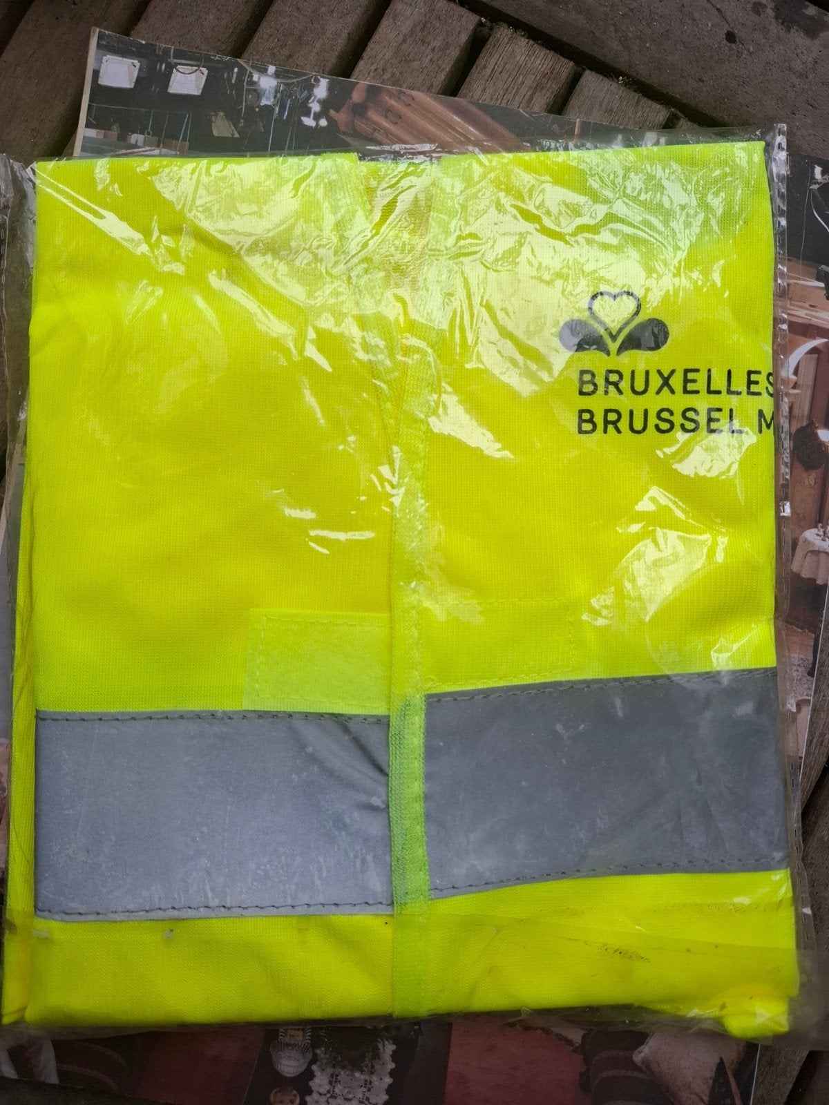 Fluo vestje, hesje Brussel one size, Ophalen