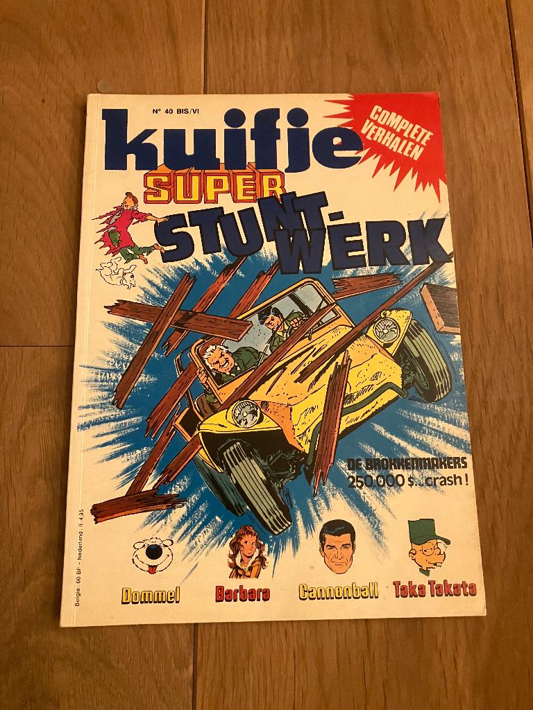 Super Kuifje - 6 - Stuntwerk, Boeken, Eén stripboek, Ophalen of Verzenden, Gelezen
