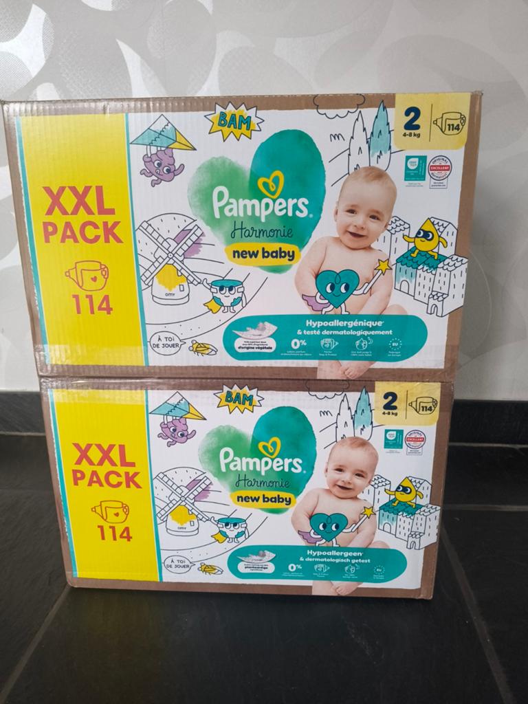 Pampers Harmonie XXL 114 stuks maat 2, Kinderen en Baby's, Ophalen