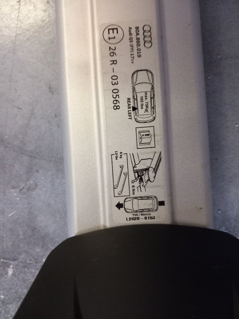 Barres de toit Audi Q5, Enlèvement, Utilisé