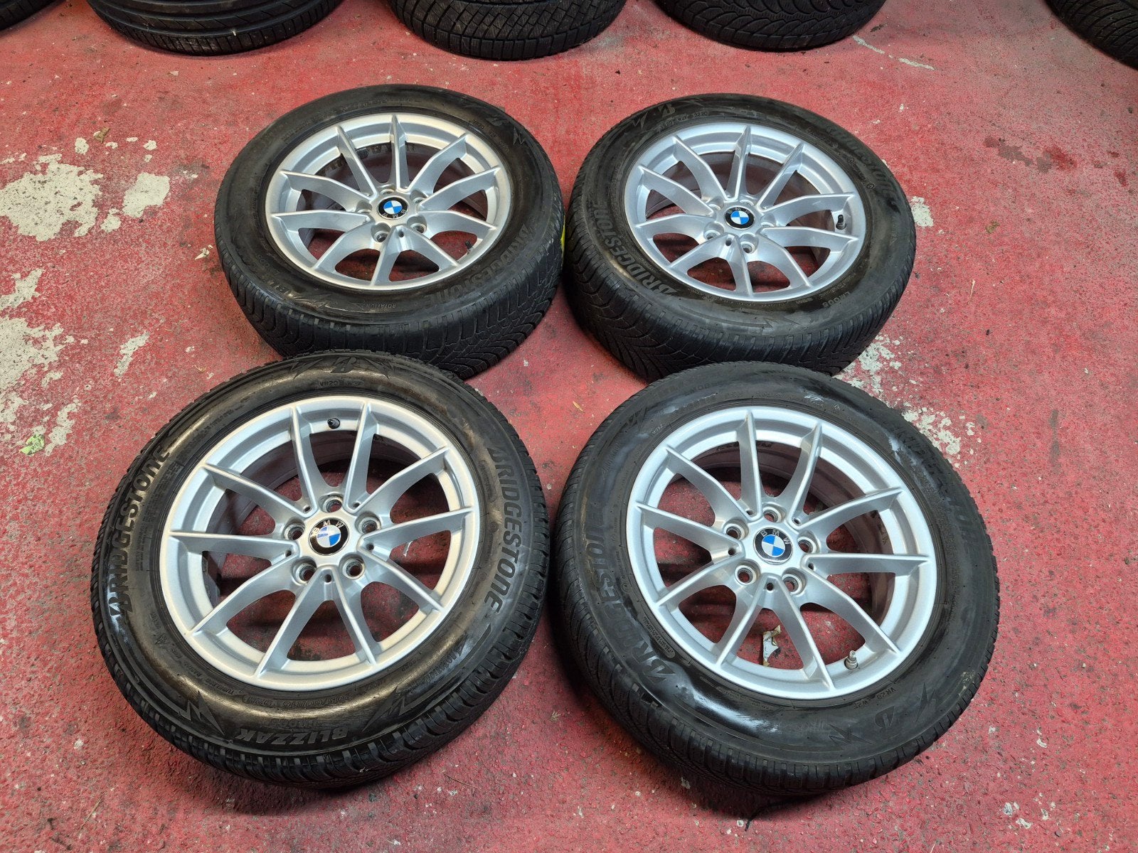 Jantes BMW origine 16" kit hiver série 3 G20 G21 + capteurs, Enlèvement, Utilisé, BMW
