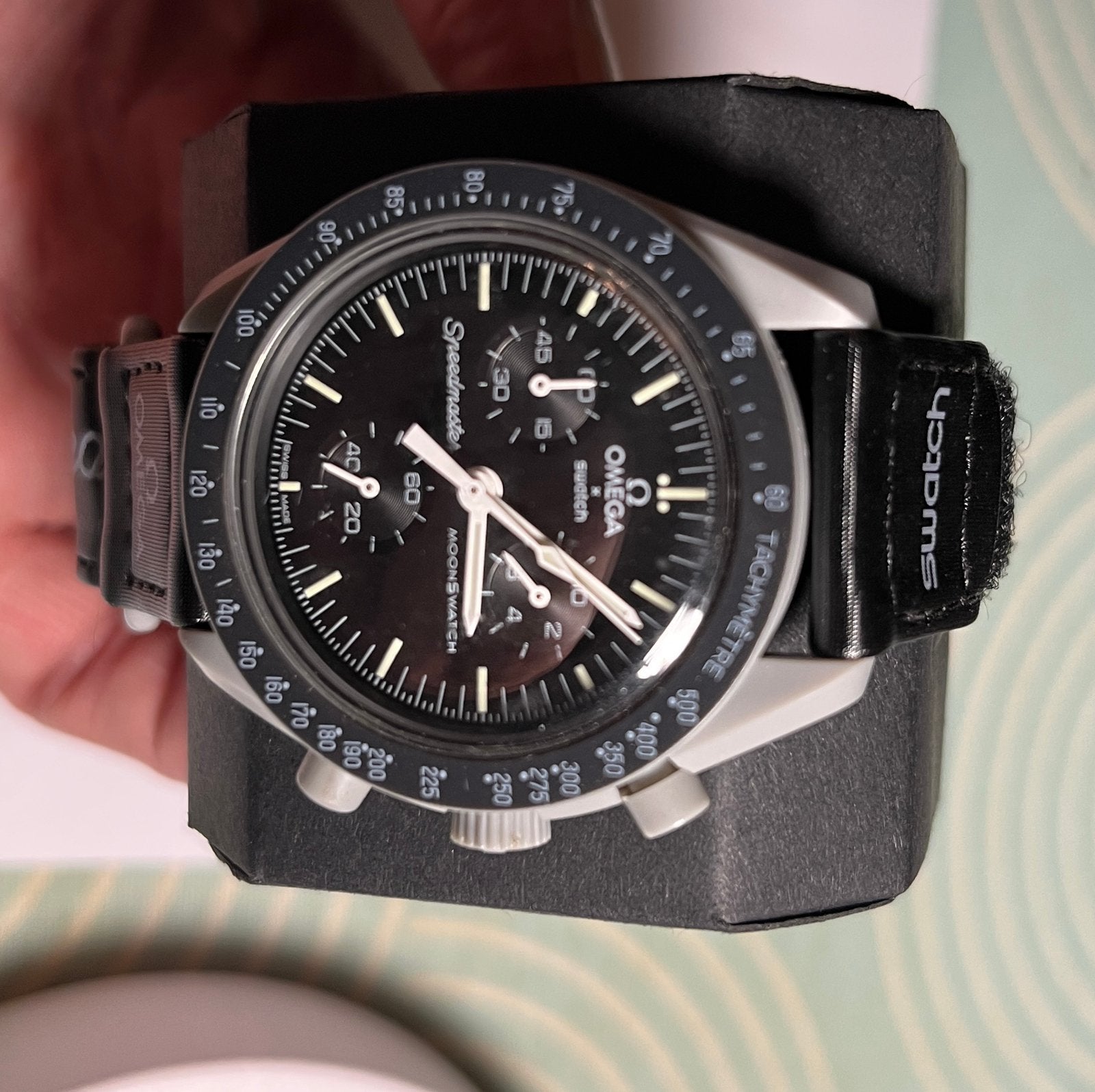 Omega Mission to the moon horloge, Handtassen en Accessoires, Horloges | Heren, Ophalen, Overige materialen, Polshorloge, Overige materialen