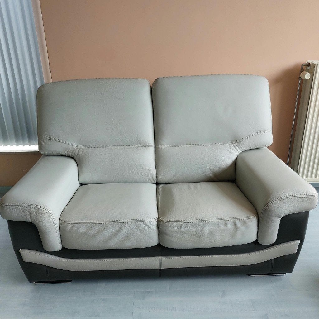 Salon, Ophalen, Leer, Zo goed als nieuw, Rechte bank