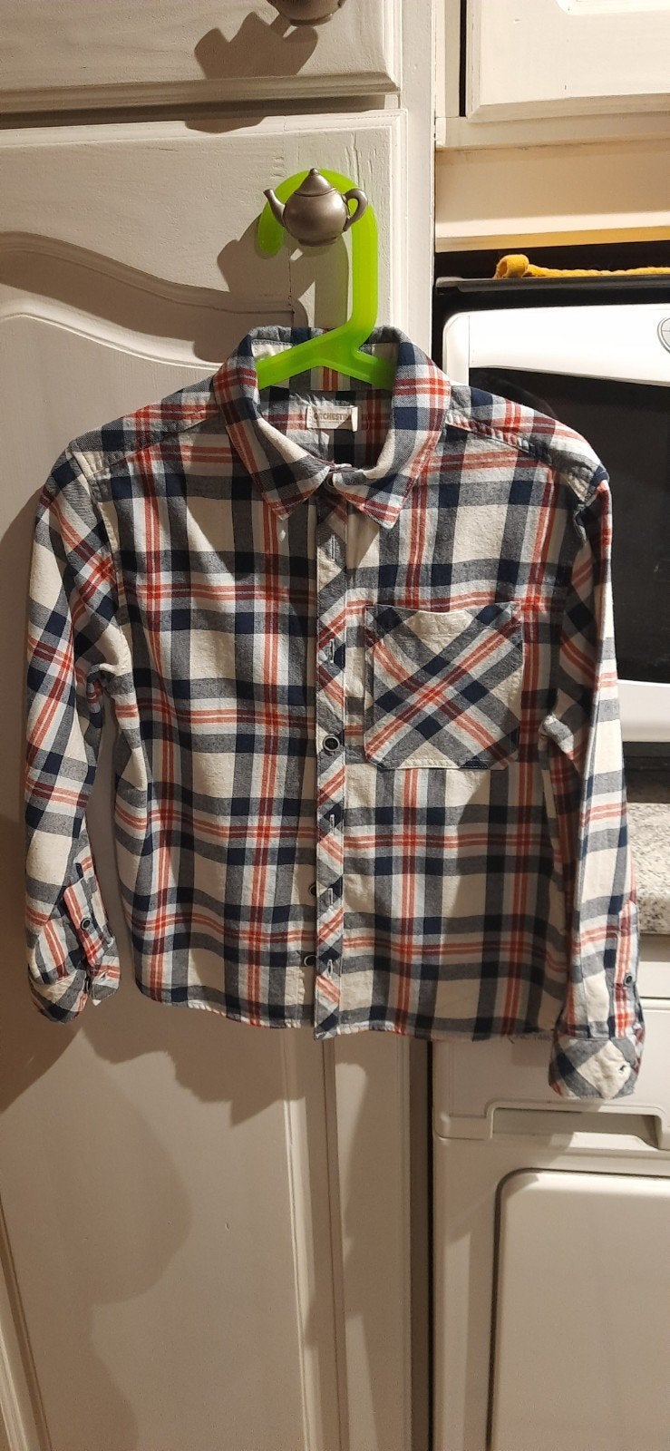Hemden, 2 stuks, maat 128, Neuf, Garçon, Enlèvement ou Envoi, Chemise ou Chemisier