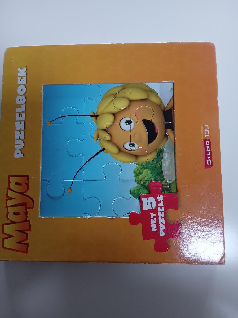 maya de bij boek met puzzels, Kinderen en Baby's, Ophalen of Verzenden, Zo goed als nieuw, 6 maanden tot 2 jaar