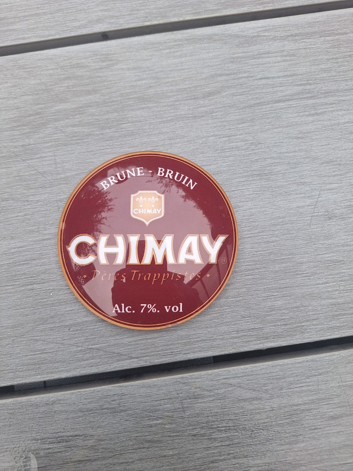 Chimay taplens rood, Ophalen of Verzenden, Zo goed als nieuw, Overige typen