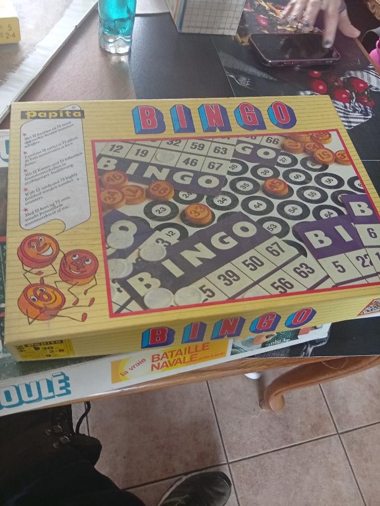 Jeux bingo papita Nr. 984 des année 70 complet, Enlèvement