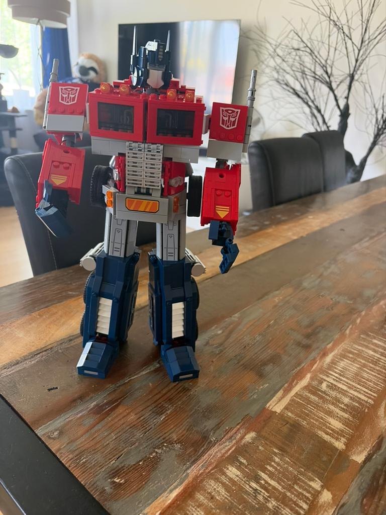 Leog Optimus Prime Transformers, Ophalen of Verzenden, Zo goed als nieuw