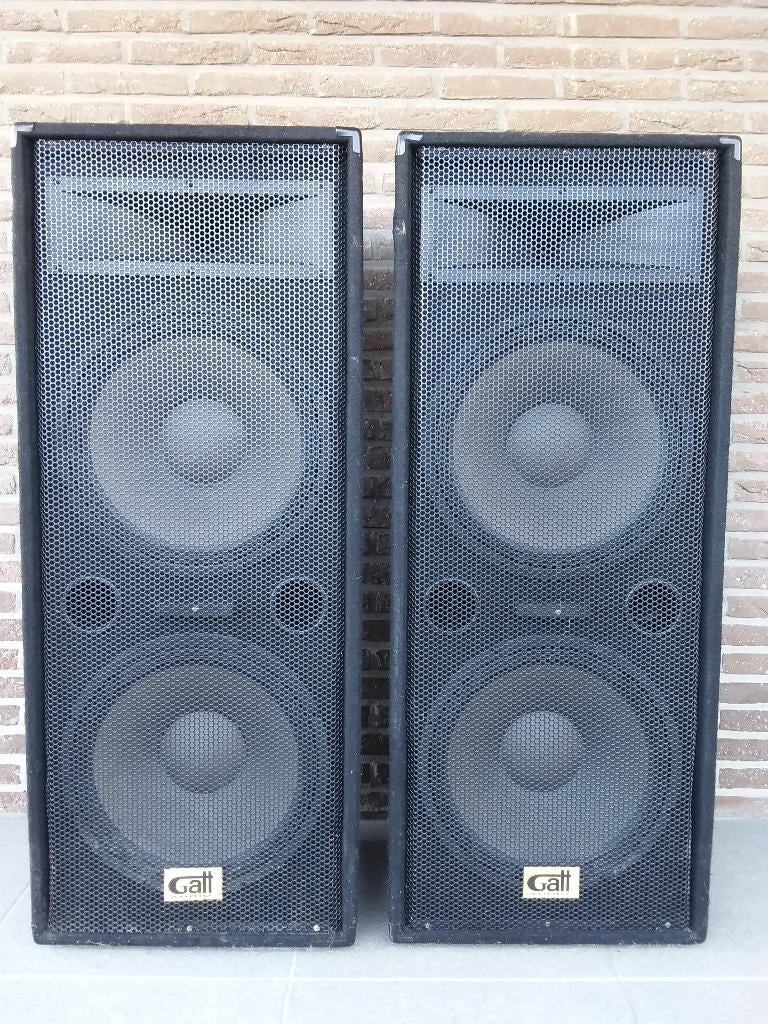 GATT NS-215H grote Dj luidsprekers, Ophalen, 120 watt of meer, Front, Rear of Stereo speakers