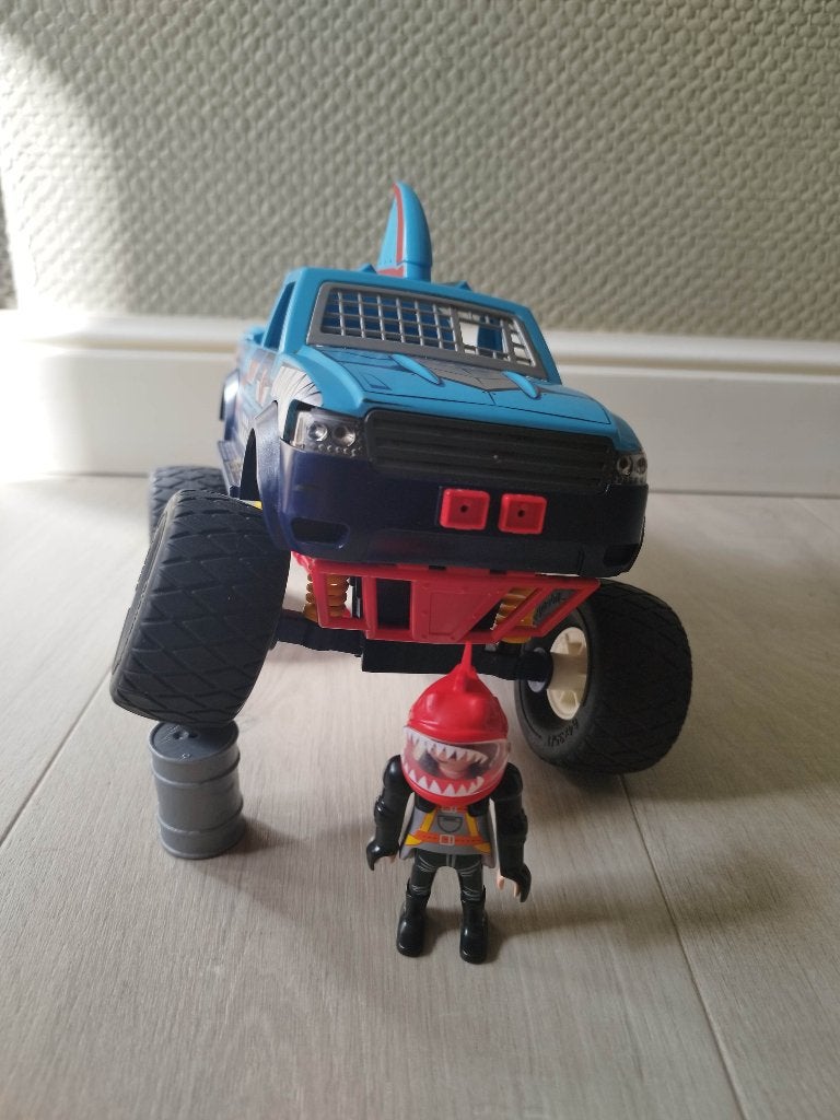 Playmobil 70550 Stunt Show Shark Monster Truck, Kinderen en Baby's, Ophalen of Verzenden, Gebruikt, City action, Voertuig