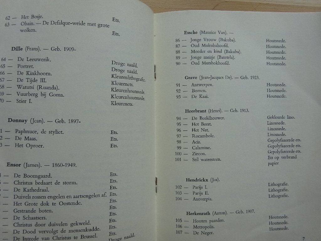Hedendaagse graveerkunst in België  1958  Louis Lebeer, Gelezen, Ophalen of Verzenden, Louis Lebeer, Grafische vormgeving