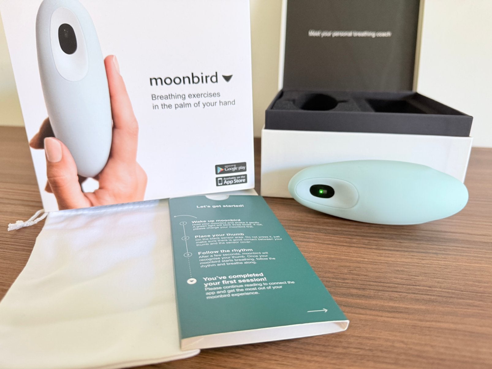 Moonbird ademhalings-assistent, Ophalen of Verzenden, Gebruikt, Overige typen