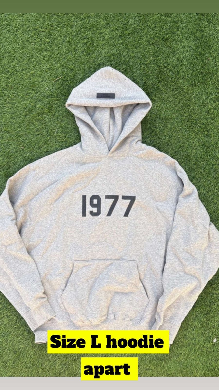 Essentials 1977 hoodie size L, Enlèvement, Comme neuf