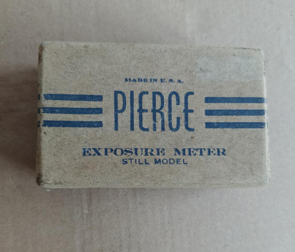 Vintage lichtmeter USA Pierce Exposure in genuine box, Ophalen of Verzenden, Gebruikt