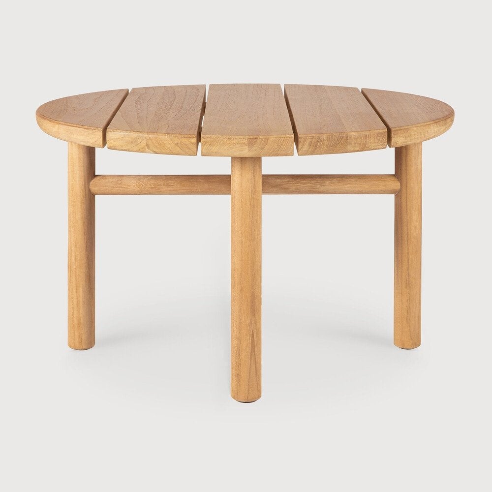 Ethnicraft outdoor bijzettafel Quatro, Ophalen, Minder dan 45 cm, Minder dan 55 cm, Rond