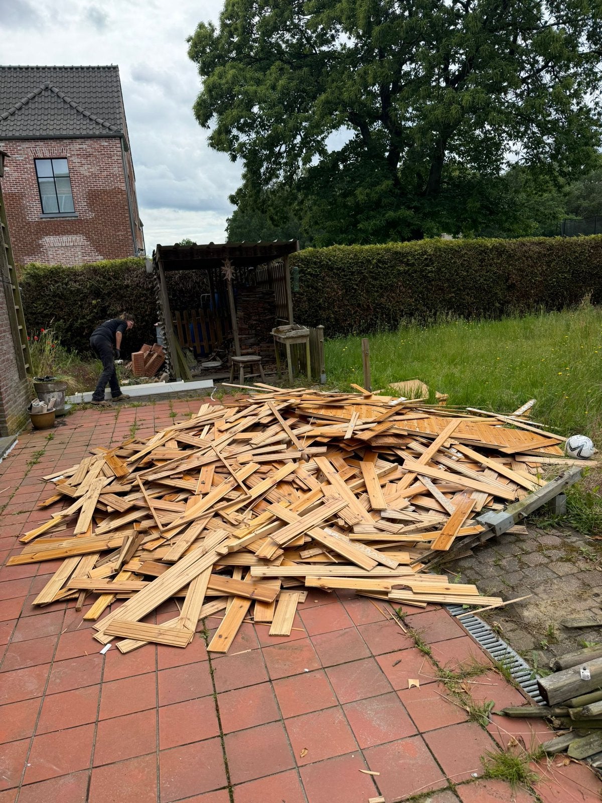 Houten plafondlatten, eik, Tuin en Terras, Ophalen
