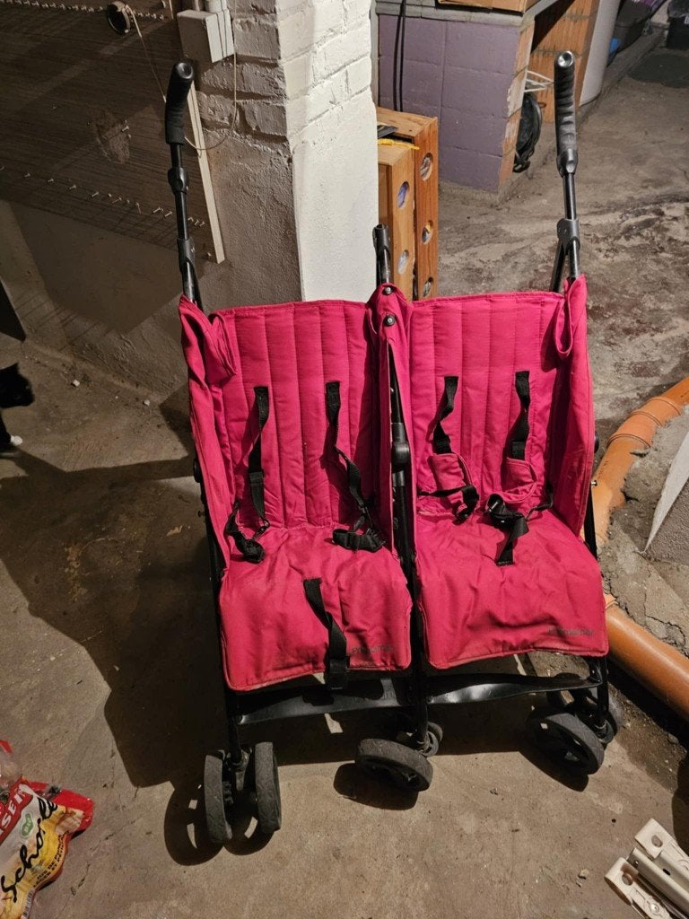 Poussette parapluie pour jumeaux Premaman, Enfants & Bébés, Poussettes & Combinaisons, Enlèvement, Utilisé, Poussette, Autres marques