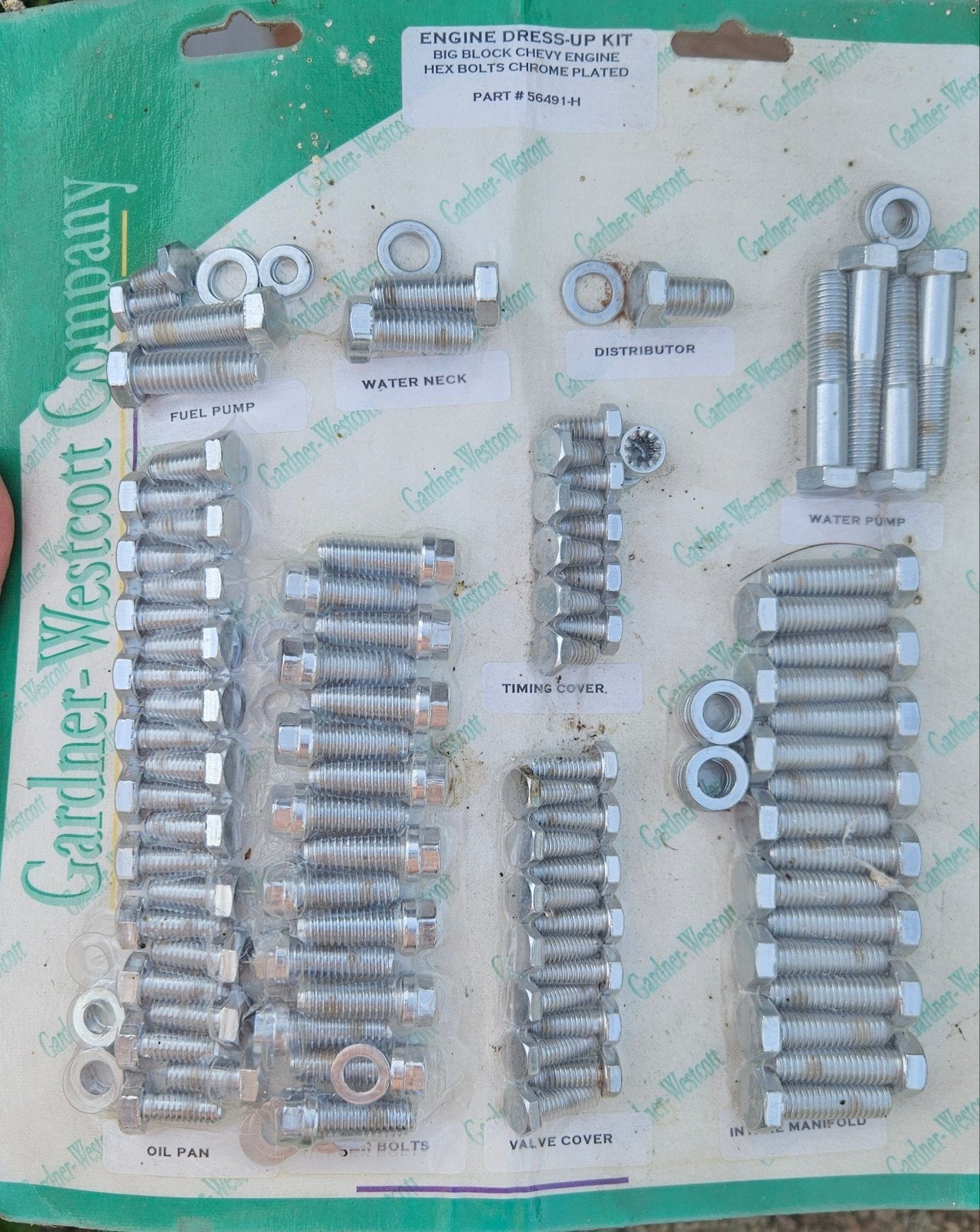 Bouten set voor een Big Block Chevy, Enlèvement