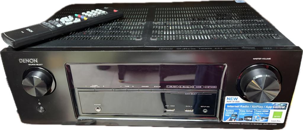 Denon AVR-X1000 met Airplay en Spotify, Audio, Tv en Foto, Versterkers en Ontvangers, Ophalen, Zo goed als nieuw, Denon