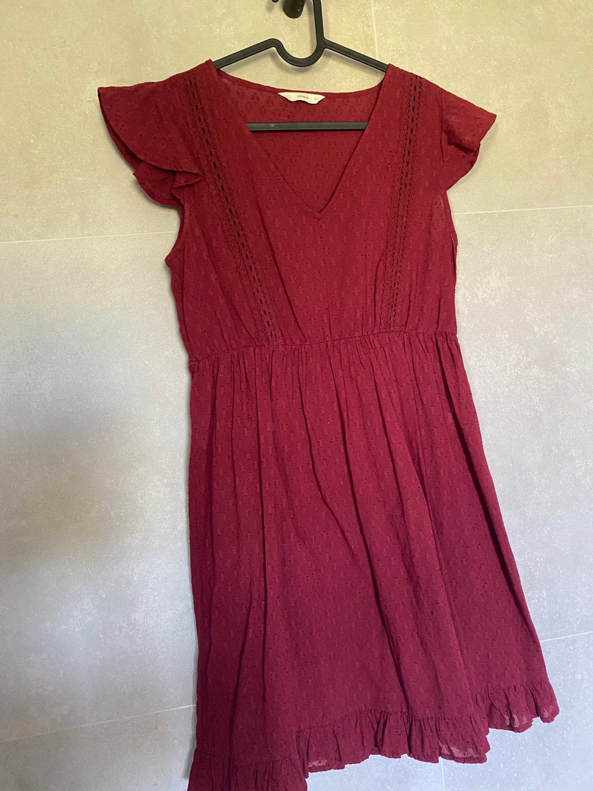 Jolie robe bordeaux, Rouge, Enlèvement ou Envoi, Comme neuf, Au-dessus du genou
