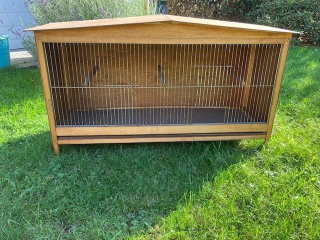 Houten vogelhuisje, Dieren en Toebehoren, Ophalen, Gebruikt, Hout, Vogelkooi